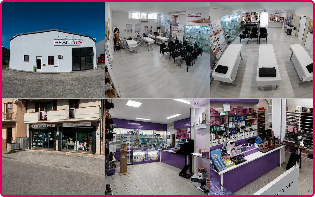 Le sedi Beauty09: punto vendita e sede con sala corsi a Recanati